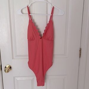 Brand new Cupshe one piece. Coral color. Never worn. Size L
